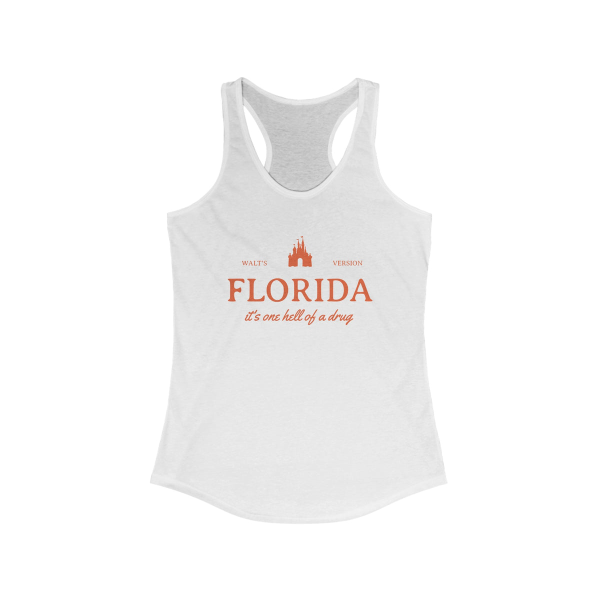 Florida It's One Hell Of A Drug Women's Next Level Ideal Racerback Tank