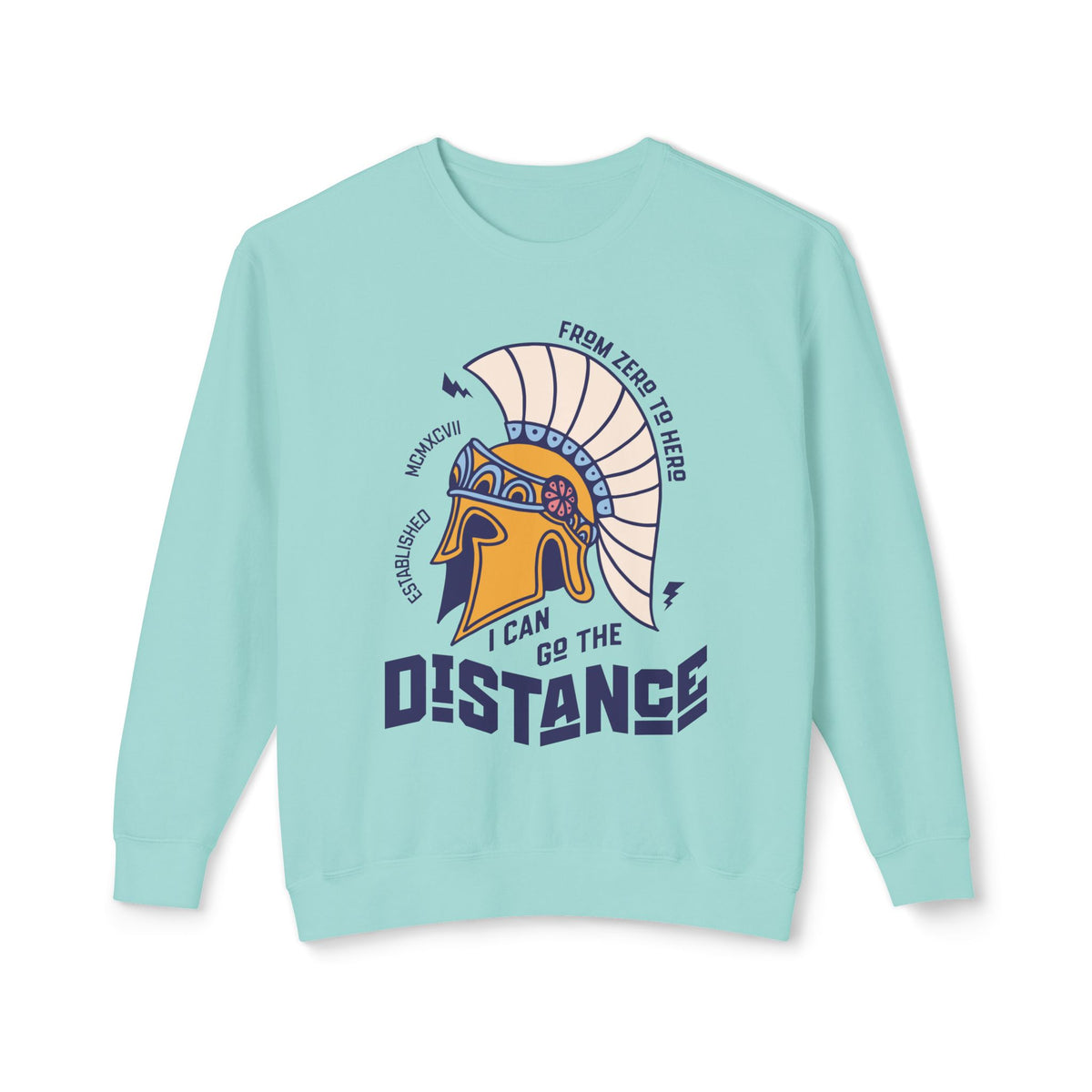 I Can Go The Distance Unisex Lightweight Comfort Colors Crewneck Sweatshirt