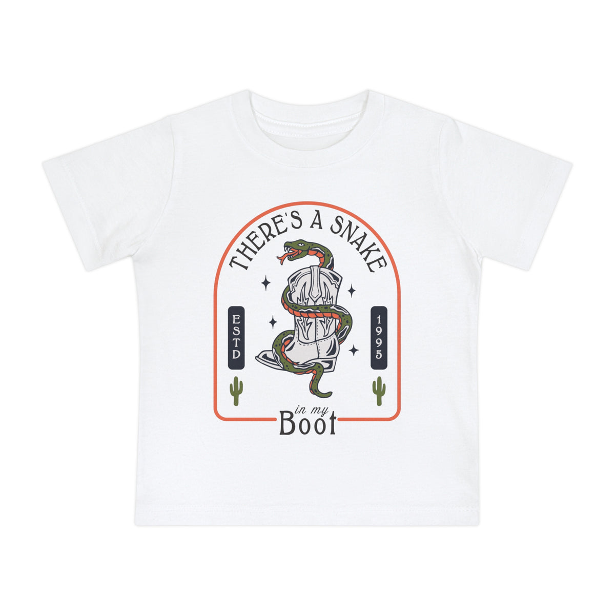 There's A Snake In My Boot Bella Canvas Baby Short Sleeve T-Shirt
