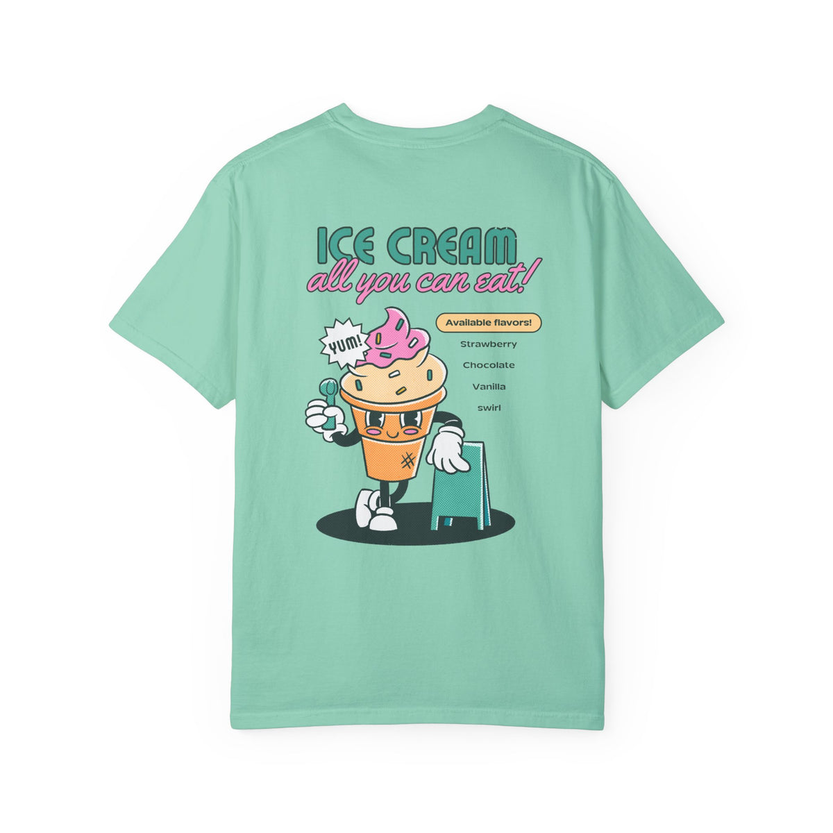 All You Can Eat Ice Cream Comfort Colors Unisex Garment-Dyed T-shirt