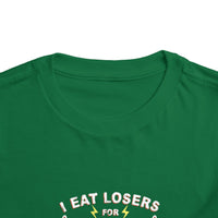 I Eat Losers For Breakfast Bella Canvas Toddler Short Sleeve Tee