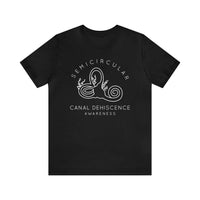 Semicircular Canal Dehiscence Awareness Awareness Bella Canvas Unisex Jersey Short Sleeve Tee