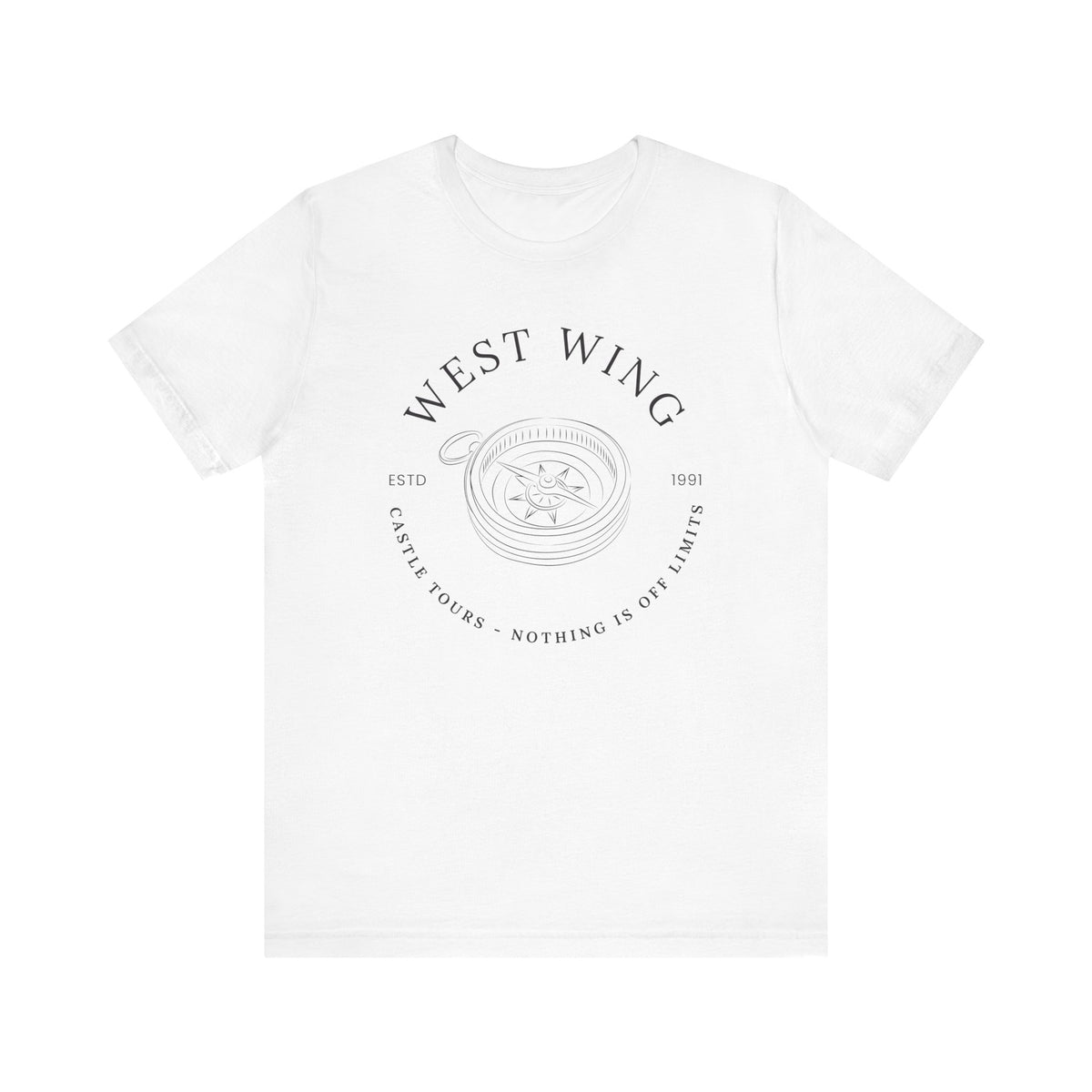 West Wing Castle Tours Bella Canvas Unisex Jersey Short Sleeve Tee