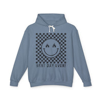 Best Day Ever Comfort Colors Unisex Lightweight Hooded Sweatshirt