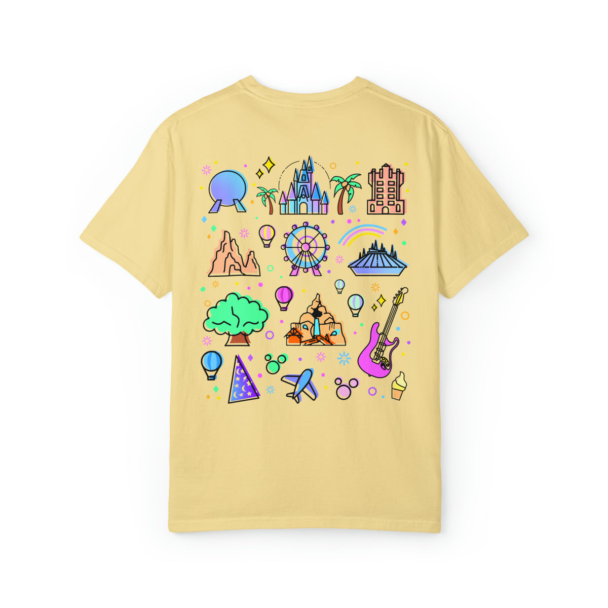 Meet Me At My Happy Place Comfort Colors Unisex Garment-Dyed T-shirt