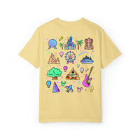 Meet Me At My Happy Place Comfort Colors Unisex Garment-Dyed T-shirt