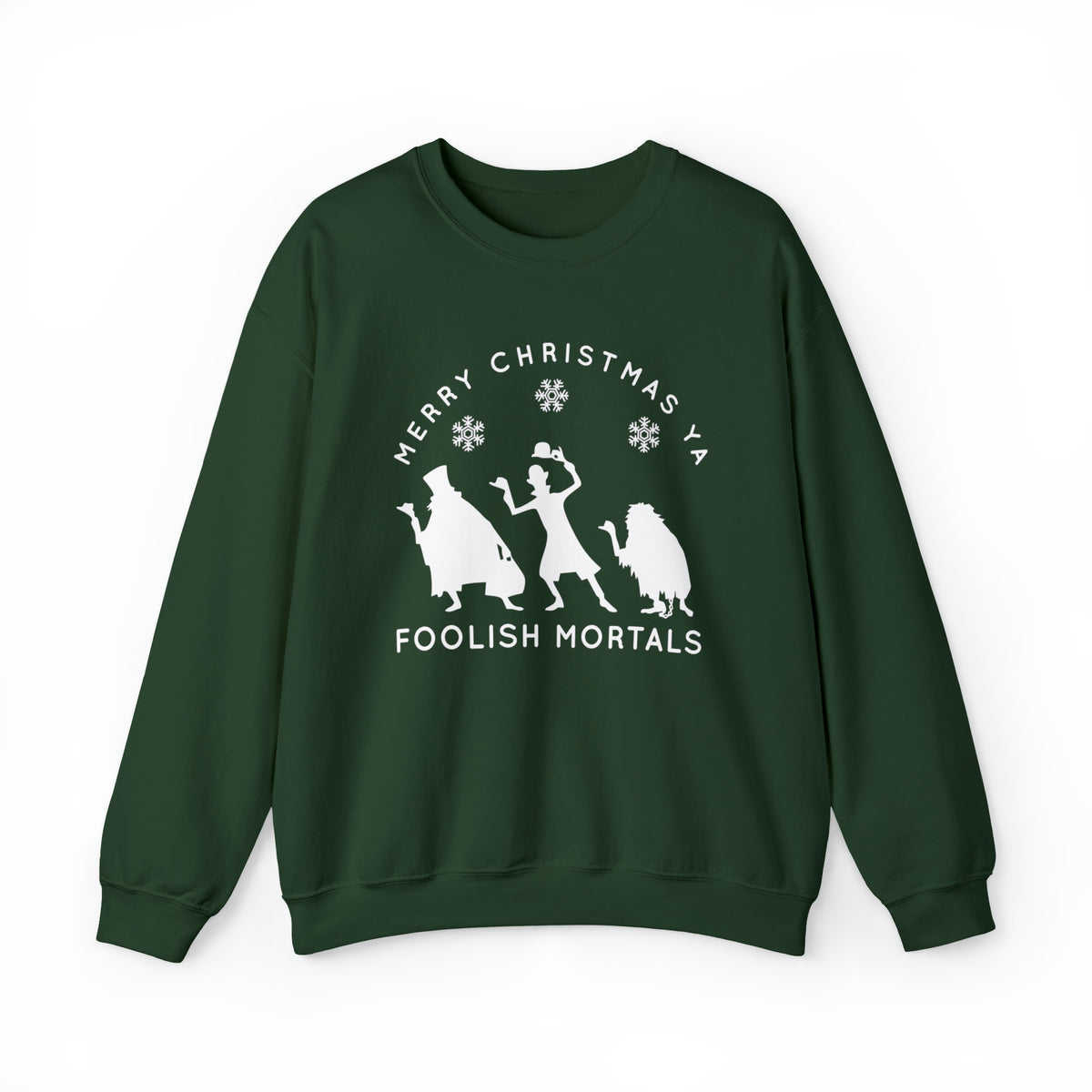 Merry Christmas Ya Foolish Mortals Gildan Unisex Heavy Blend™ Crewneck Sweatshirt