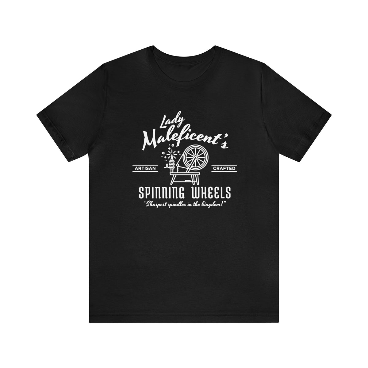 Maleficent’s Spinning Wheels Bella Canvas Unisex Jersey Short Sleeve Tee