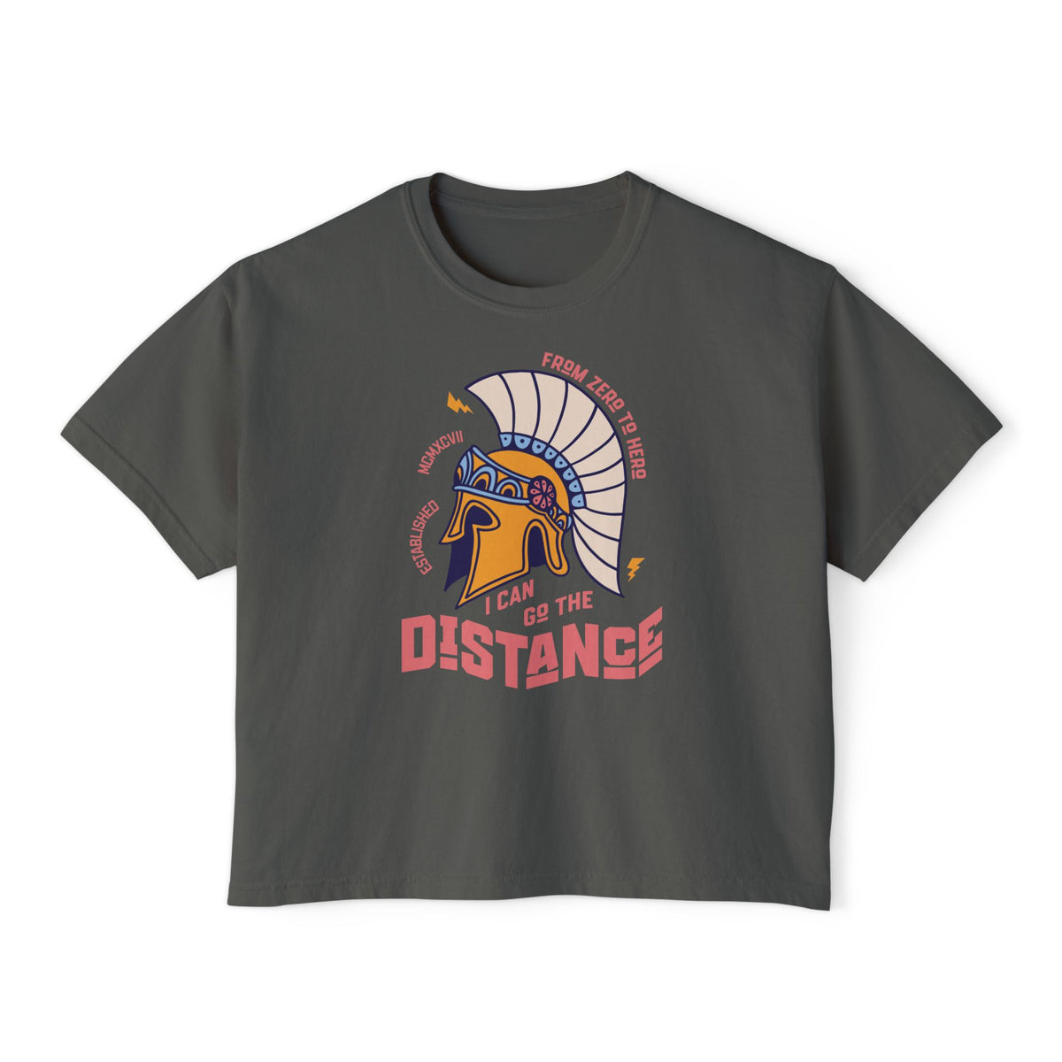 I Can Go The Distance Comfort Colors Women's Boxy Tee