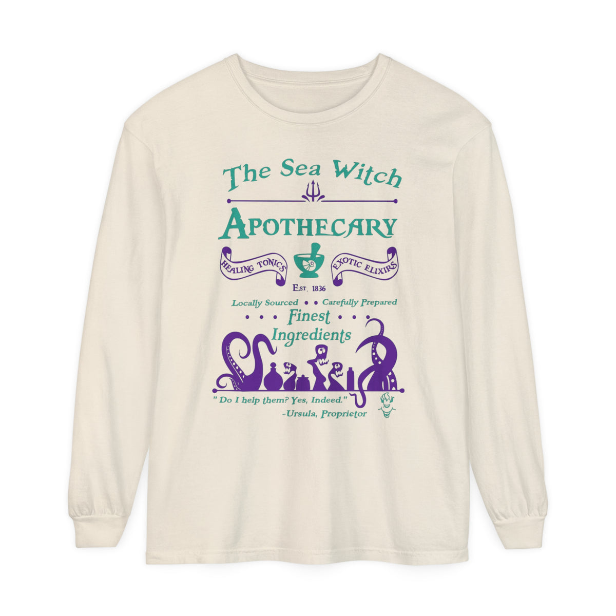 Sea Witch Apothecary Comfort Colors Unisex Garment-dyed Long Sleeve T-Shirt