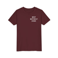 Best Birthday Ever Bella Canvas Youth Short Sleeve Tee
