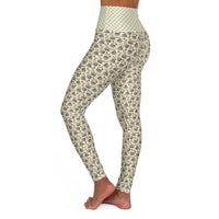 Halloween Checkered Frankies High Waisted Yoga Leggings (AOP)