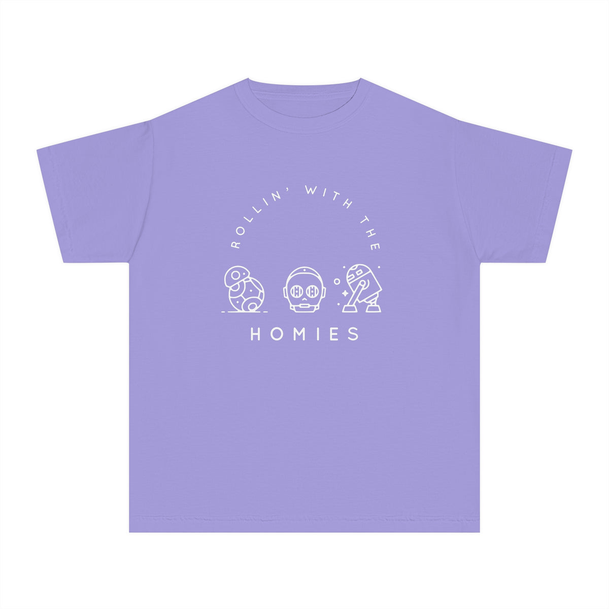 Rollin’ With The Homies Comfort Colors Youth Midweight Tee