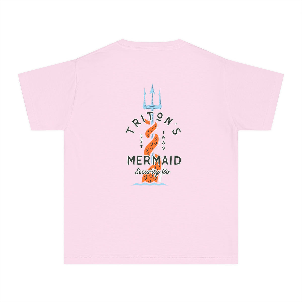 Triton's Mermaid Security Comfort Colors Youth Midweight Tee