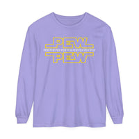 PEW PEW PEW Comfort Colors Unisex Garment-dyed Long Sleeve T-Shirt