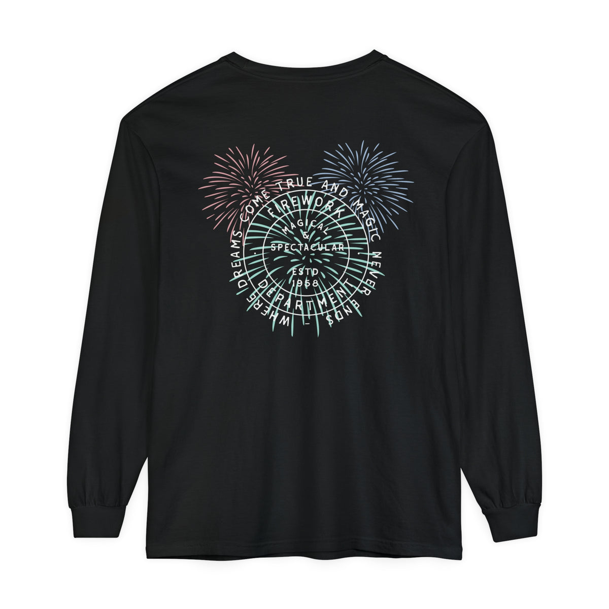 Firework Department Comfort Colors Unisex Garment-dyed Long Sleeve T-Shirt