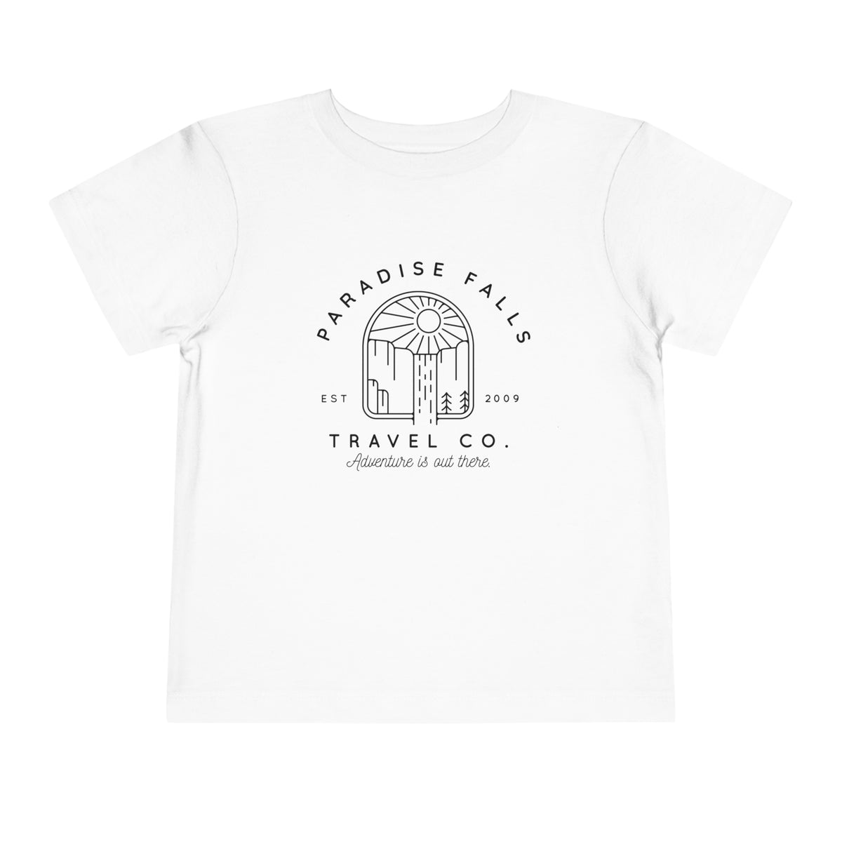 Paradise Falls Vacation Co. Bella Canvas Toddler Short Sleeve Tee