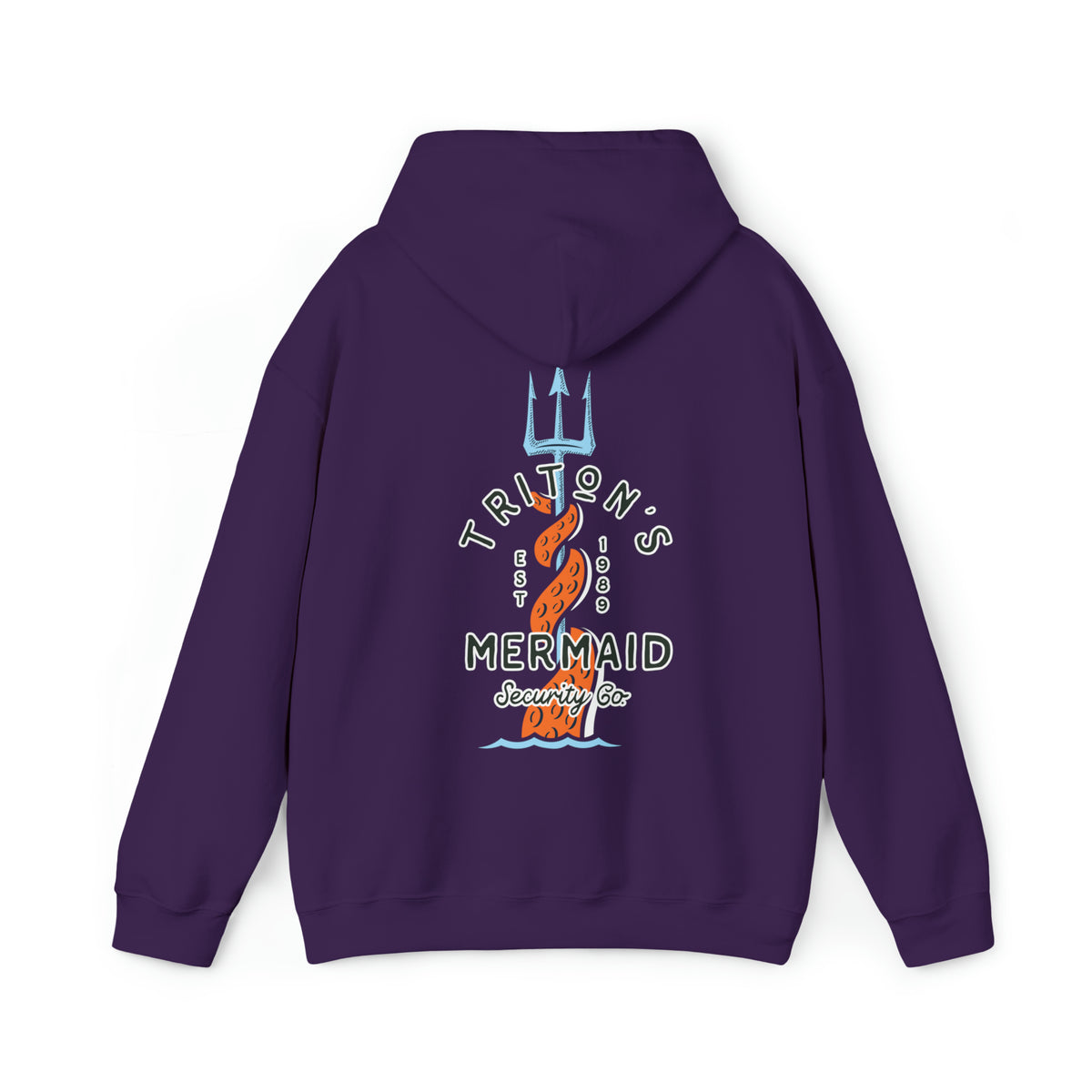 Triton's Mermaid Security Gildan Unisex Heavy Blend™ Hooded Sweatshirt