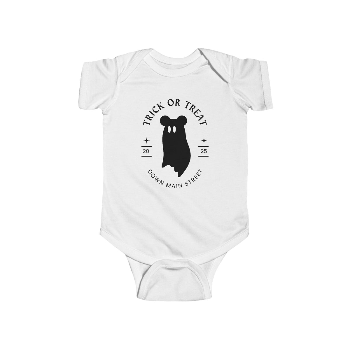 Trick or Treat Down Main Street Infant Fine Jersey Bodysuit