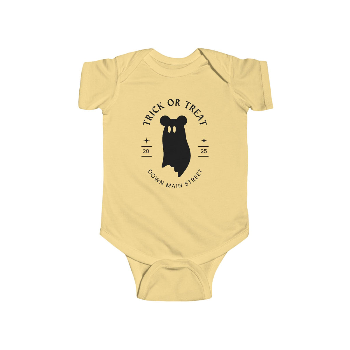 Trick or Treat Down Main Street Infant Fine Jersey Bodysuit