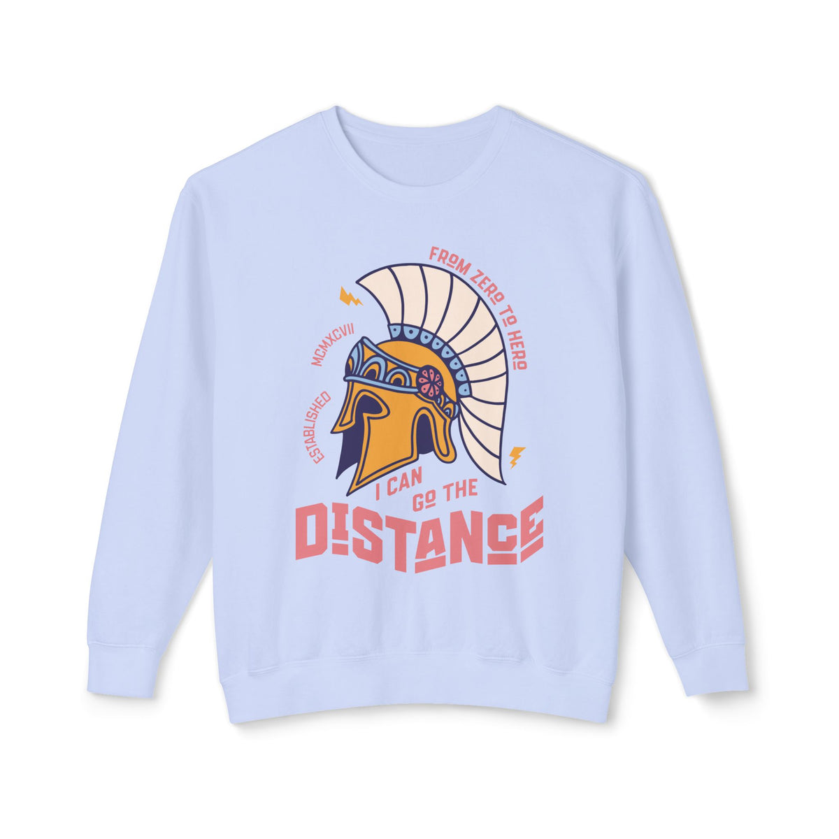 I Can Go The Distance Unisex Lightweight Comfort Colors Crewneck Sweatshirt