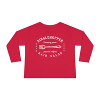 Dinglehopper Hair Salon Rabbit Skins Toddler Long Sleeve Tee
