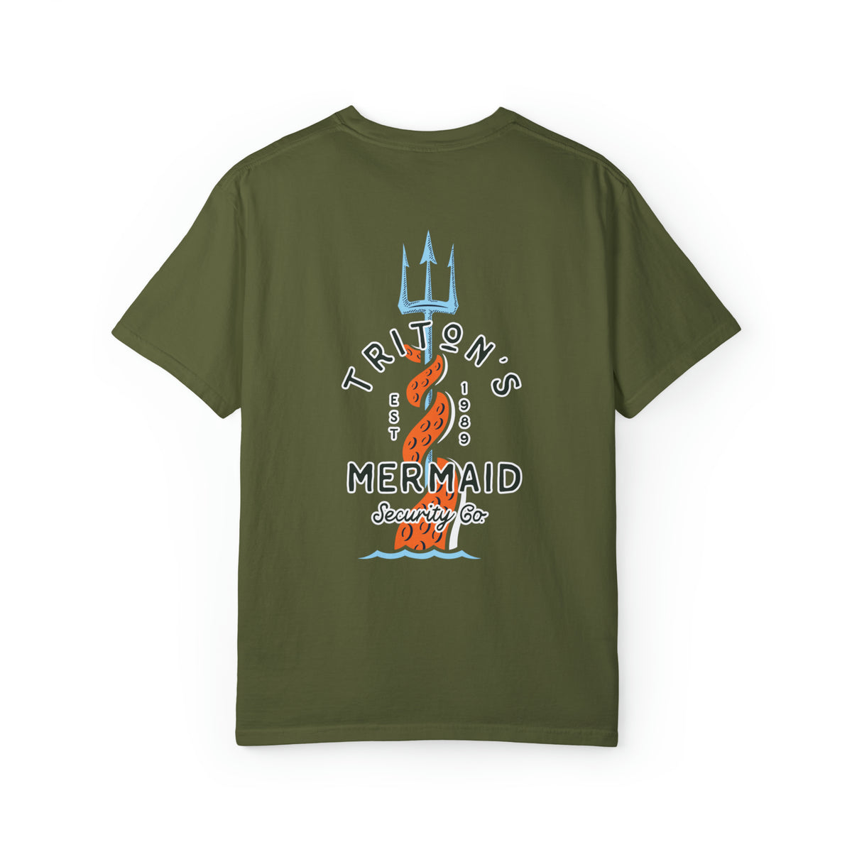 Triton's Mermaid Security Comfort Colors Unisex Garment-Dyed T-shirt