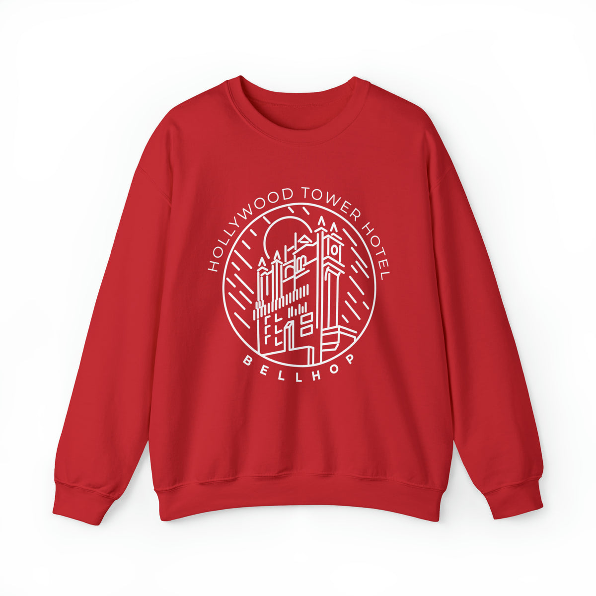 Hollywood Tower Hotel Bellhop Gildan Unisex Heavy Blend™ Crewneck Sweatshirt
