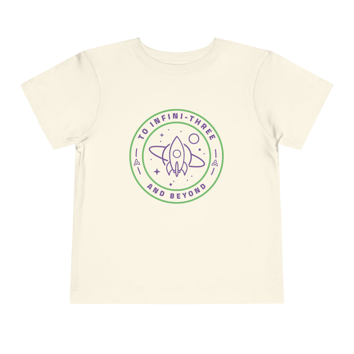 To Infini-three And Beyond Bella Canvas Toddler Short Sleeve Tee