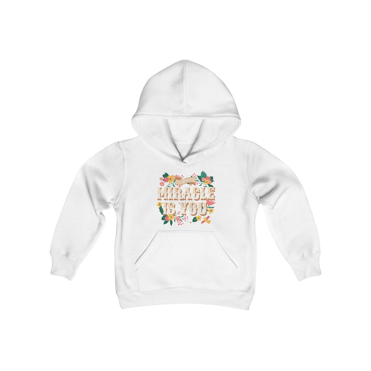 The Miracle Is You Gildan Youth Heavy Blend Hooded Sweatshirt