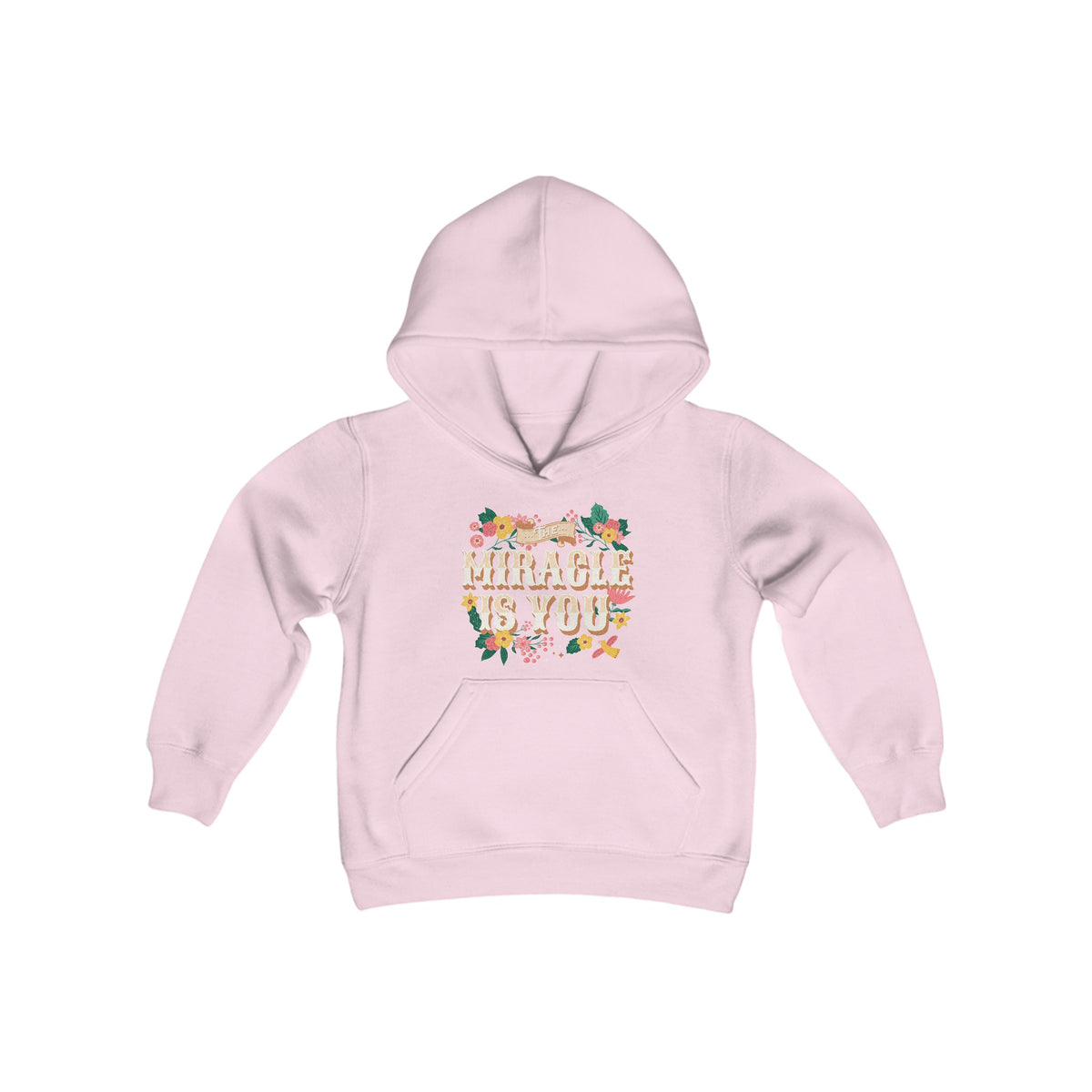 The Miracle Is You Gildan Youth Heavy Blend Hooded Sweatshirt