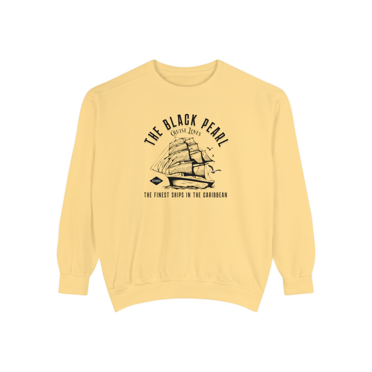 Black Pearl Cruise Lines Comfort Colors Unisex Garment-Dyed Sweatshirt