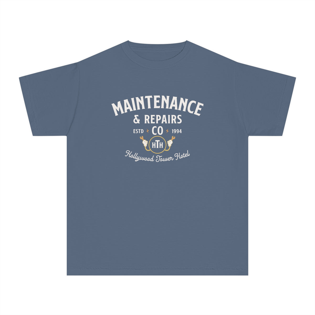 Hollywood Tower Hotel Maintenance & Repairs Comfort Colors Youth Midweight Tee