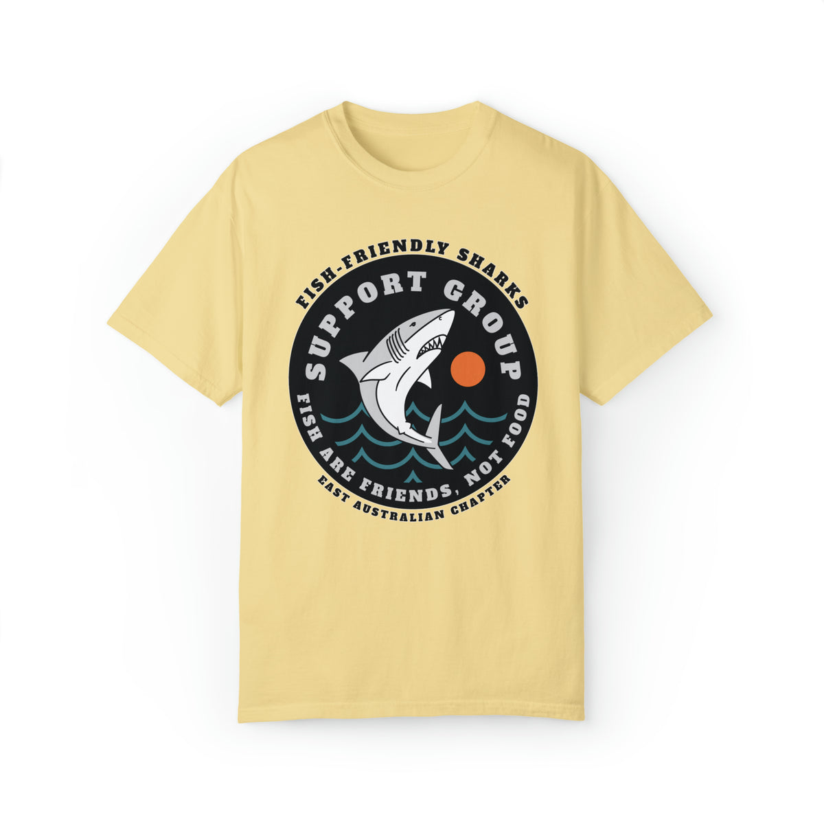 Friendly Shark Support Group Comfort Colors Unisex Garment-Dyed T-shirt