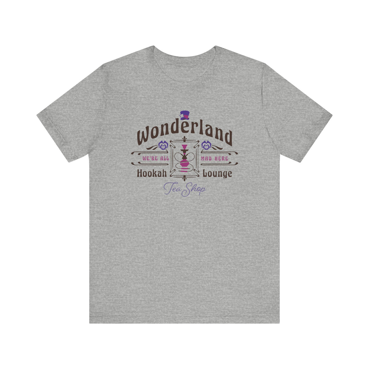 Wonderland Hookah Lounge Bella Canvas Unisex Jersey Short Sleeve Tee