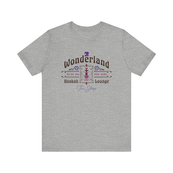 Wonderland Hookah Lounge Bella Canvas Unisex Jersey Short Sleeve Tee