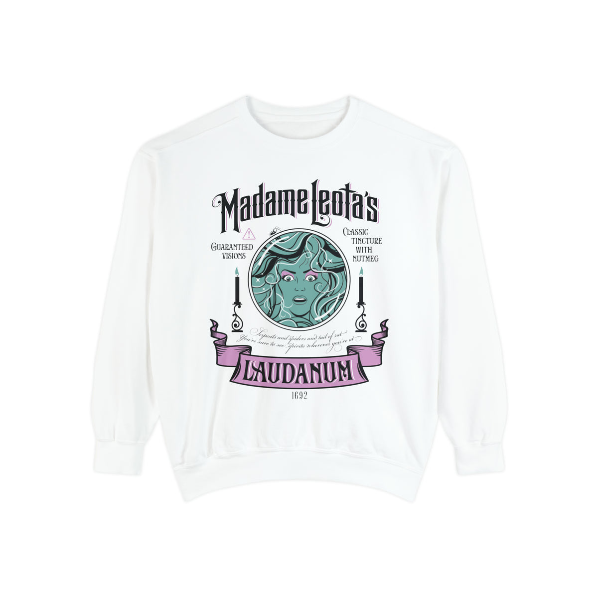 Madame Leota’s Laudanum Teal Comfort Colors Unisex Garment-Dyed Sweatshirt