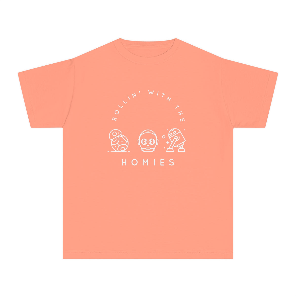 Rollin’ With The Homies Comfort Colors Youth Midweight Tee