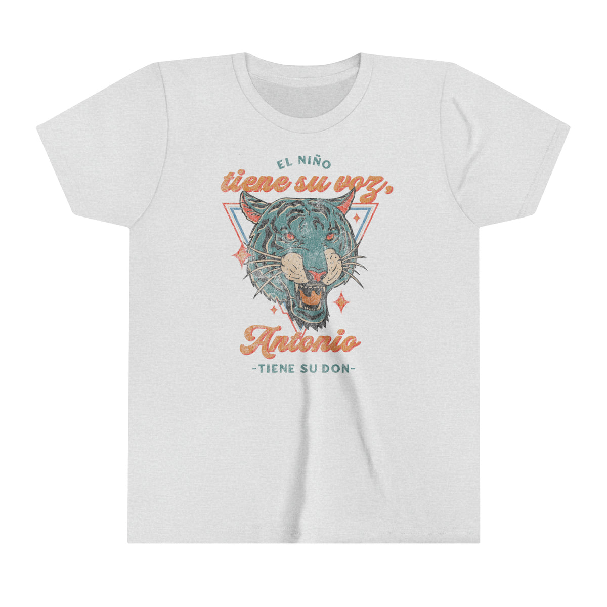 El Niño Tiene Su Vaz, Antonio Tiene Su Don Bella Canvas Youth Short Sleeve Tee