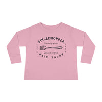 Dinglehopper Hair Salon Rabbit Skins Toddler Long Sleeve Tee