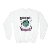 Madame Leota’s Laudanum Teal Gildan Youth Crewneck Sweatshirt