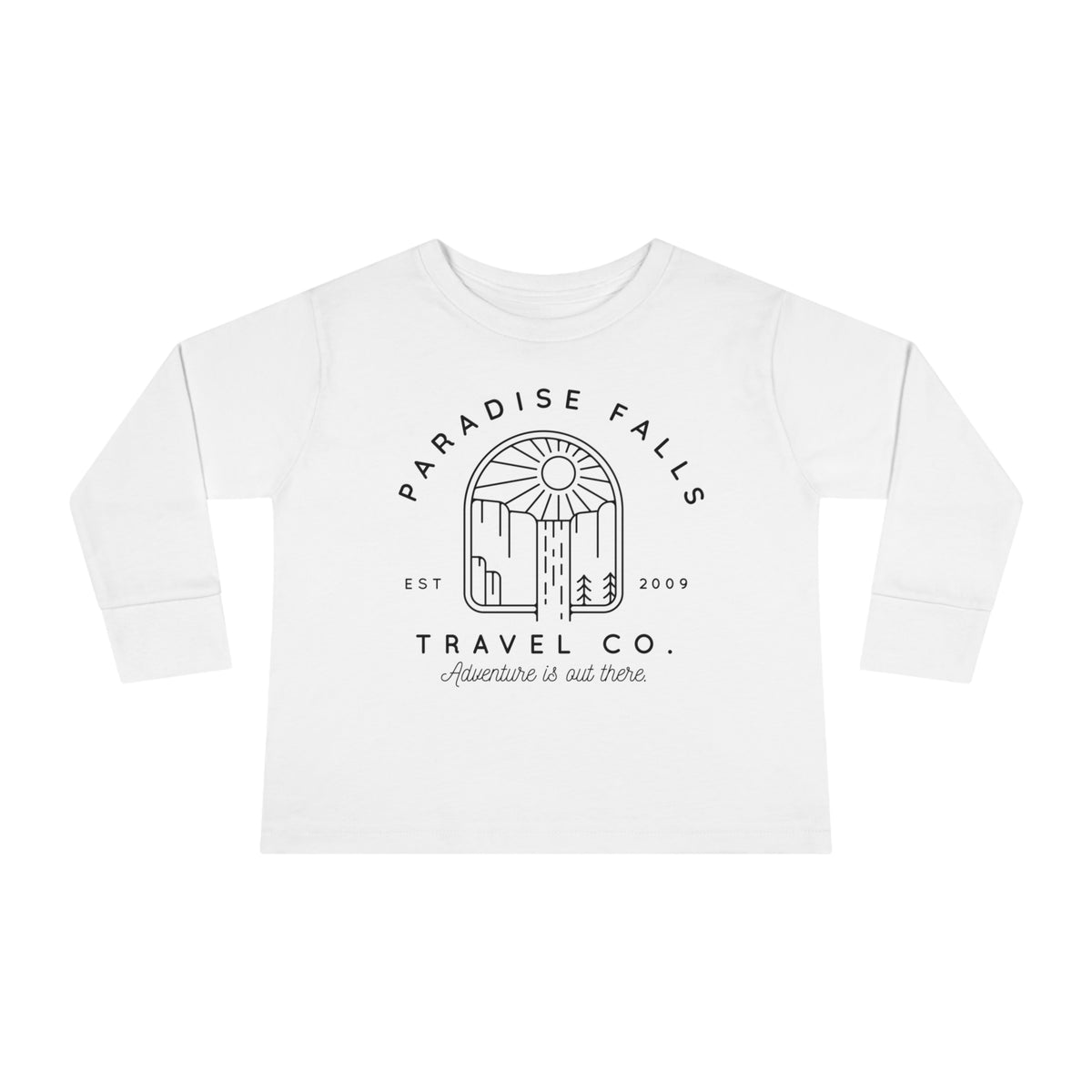 Paradise Falls Vacation Co. Rabbit Skins Toddler Long Sleeve Tee