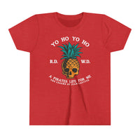 Yo Ho Pirates Life For Me Bella Canvas Youth Short Sleeve Tee