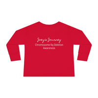 Joey's Journey Chromosome 6q Deletion Awareness Rabbit Skins Toddler Long Sleeve Tee