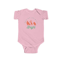 Making Spirits Bright Rabbit Skins Infant Fine Jersey Bodysuit