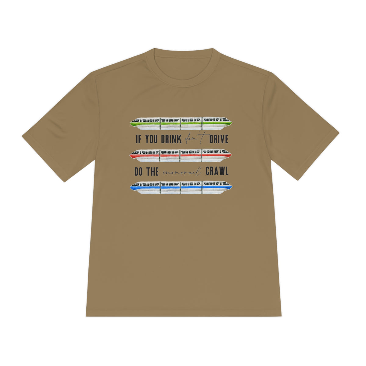 Monorail Crawl Unisex Moisture Wicking Tee
