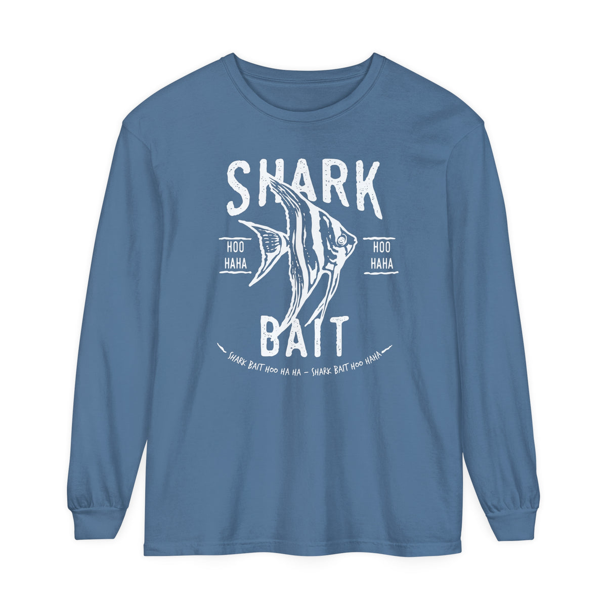 Shark Bait Hoo Haha Comfort Colors Unisex Garment-dyed Long Sleeve T-Shirt