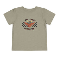 I Eat Losers For Breakfast Bella Canvas Toddler Short Sleeve Tee