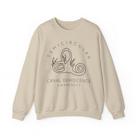 Semicircular Canal Dehiscence Awareness Gildan Unisex Heavy Blend™ Crewneck Sweatshirt
