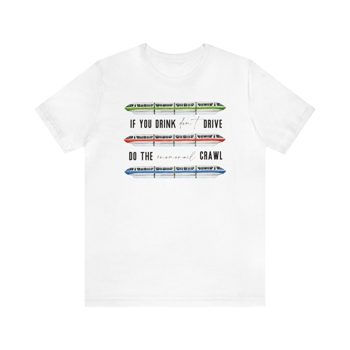 Monorail Crawl Bella Canvas Unisex Jersey Short Sleeve Tee
